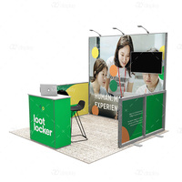Stand d'exposition modulaire linéaire en aluminium 10x10 3x3m, réutilisable, pour salons professionnels, événements et publicité