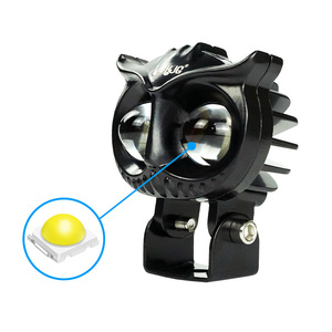 Liuhjg xe máy Owl LED sương mù ánh sáng 12-80V không thấm nước LED Spotlight trắng và màu vàng đôi Màu Xe Máy phụ trợ ánh sáng - Product Image 4