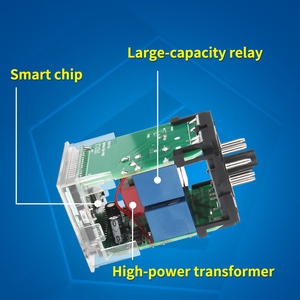 דיגיטלי LED לתכנות טיימר ממסר מתג DH48S-S/YH-5T שקע בסיס AC/DC 12V 24V 36V 110V 220V 380V חוזר מחזור טיימר - Product Image 4