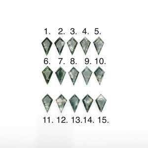 Zafiro Verde Natural en Forma de Cometa, Gema Suelta Facetada para Joyería - Product Image 2