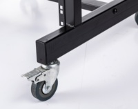 LEILEI Équipement audio sonore, support de table de mixage DJ, cadre ouvert, rack de serveur 25u, armoire noire