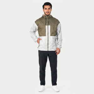 Custom Logo Winter Waterproof <b>Zip</b> <b>up</b> Hooded Outdoor <b>Jackets</b> Street wear <b>Zip</b> <b>Up</b> Polyester Lightweight Windbreaker <b>Jacket</b> - Product Image 1