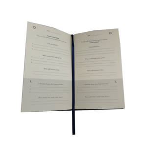 Журнал благодарности из льна в твердой обложке на заказ, журнал с направляющими страницами без даты - Product Image 2
