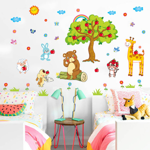 Décoration de <span class=keywords><strong>chambre</strong></span> d'enfants <span class=keywords><strong>chambre</strong></span> bébé pépinière <span class=keywords><strong>Stickers</strong></span> muraux pour chambres d'enfants garçons maternelle décoration Sticker mural Kawaii - Product Image 1