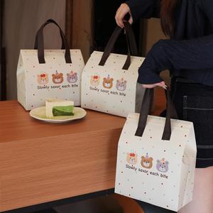 Disposable Insulated Composite Takeaway Packaging Bag for Desserts Catering Cakes Non-Woven Fabric Aluminum Foil Cooler Bag - Product Image 1