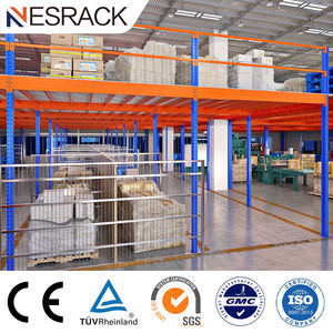 Mezzanine desain <span class=keywords><strong>Platform</strong></span> baja Mezzanin struktur gudang penyimpanan Racking Mezzanine lantai untuk gudang kantor - Product Image 6