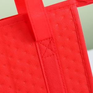 Custom Hot Pressed Laminated Non Woven Grocery Shopping Picnic Food Lunch Tote Insulated Cooler Bag - Product Image 4