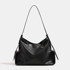 2025 <span class=keywords><strong>donna</strong></span> <span class=keywords><strong>LiNa</strong></span> grande Hobo Bag stesso stile leggero con cerniera Tote sotto le ascelle antigraffio pelle conciata al vegetale per il pendolarismo - Product Image 1