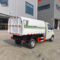 Camion benne compacteuse manuelle diesel HEAVSTY pour déchets légers, véhicule sanitaire basculant pour Foton Xiangling TWY5030ZLJB6