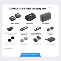 Microphone Lavalier DJW Avancé Mini Sans Fil Type C en Plastique avec Suppression du Bruit pour Interviews, Streaming en Direct et Vlogs