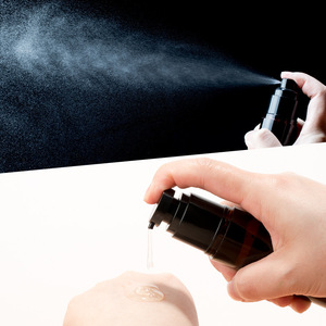 Flacone Airless in Plastica Ambrata per Cosmetici e Cura della Pelle, 15ml 30ml 50ml 80ml 100ml 120ml, per Lozioni, Creme, Sieri, con Pompa e <span class=keywords><strong>Spray</strong></span> - Product Image 3