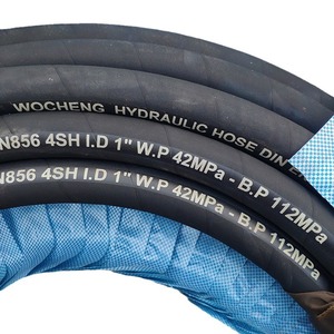Rubber Hose 4SH-38-40MPa 1 1/2 In Black Natural Rubber High Pressure Industrial Use - Product Image 5