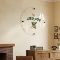 Enseigne personnalisée en acrylique pour entreprise, logo imprimé, signalétique d'adresse, enseigne de bureau sur mesure, logo en acrylique, décoration de salon, enseigne murale