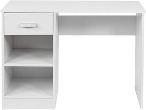 1 Drawer Wooden Bedroom Computer Work Table Office <strong>Desk</strong> Dressing Jewellery <strong>Unit</strong> (White) - Product Image 6