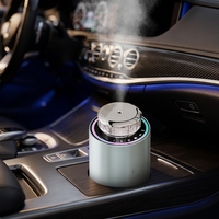 Diffuseur d'arômes de voiture en métal de luxe, machine à désodoriser l'air, lumière ambiante, commande intelligente, marche/arrêt automatique, portable pour un usage domestique, parfum