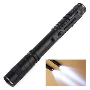 Venta caliente <span class=keywords><strong>armas</strong></span> <span class=keywords><strong>de</strong></span> autodefensa LED pluma luz mini linterna LED para correr - Product Image 1
