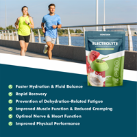 Poudre d'électrolytes instantanée de haute qualité avec mélange adaptable pour le soutien de l'hydratation et la récupération post-entraînement