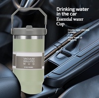 Gran oferta, vaso de viaje al vacío con aislamiento de acero inoxidable moderno de 20oz y 30oz, logotipo personalizado, taza de coche, botella de agua para exteriores