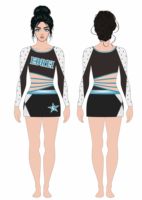 Tenues de cheerleading personnalisées Allstar Elite pour enfants, respirantes, avec strass scintillants, sublimation, pour la performance et la pratique de la danse