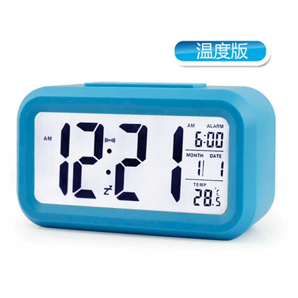 High quality digital desk clocks calendar time display led digital table alarm clock