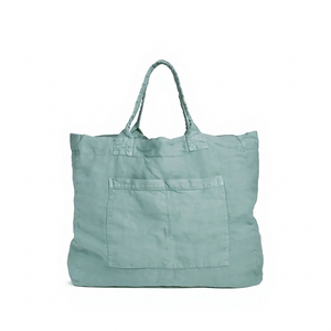 Pure Natural Linen Shopping Tote <b>Bag</b> Handmade beautiful Linen Custom Logo Design Style Colors Tote <b>Bag</b> for Wholesale Supplier - Product Image 1