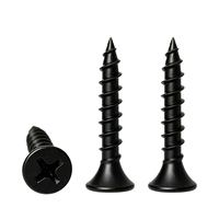 Vis à Plaque de Plâtre en Acier au Carbone Phosphaté Noir à Filetage Grossier, Longueur 50mm, Prix de Gros, Origine Chine