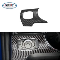 4 pièces de garnitures intérieures en fibre de carbone sèche, autocollants pour tableau de bord, pour Ford Mustang 2015 et plus, kit d'accessoires pour tableau de bord intérieur