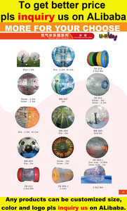 Roue à eau gonflable transparente en PVC rouge de conception professionnelle, roue à marcher, roue à hamster, jouet U-rides ZB-018, capacité de 100 kg - Product Image 6