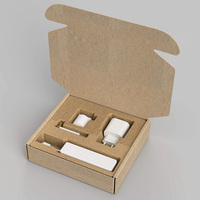 Boîte d'expédition et insert en pulpe de papier moulé recyclable sur mesure pour l'emballage de produits électroniques et de gadgets