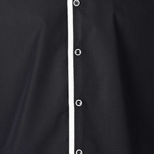 Fabricant OEM 100% Chemise noire à manches longues et col romain en coton avec logo personnalisé pour les ministres et les prêtres - Product Image 5