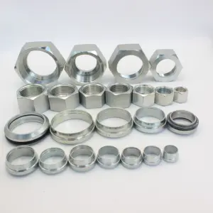 RETAINING NUTS Carbon Steel NL/NS Hydraulic Connector Light Heavy Metric Coupling Nuts
