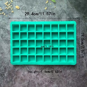 Yeni varış 40 kare buz ızgara 228 çikolata silikon kalıp DIY kek bisküvi şeker puding pişirme araçları için - Product Image 2