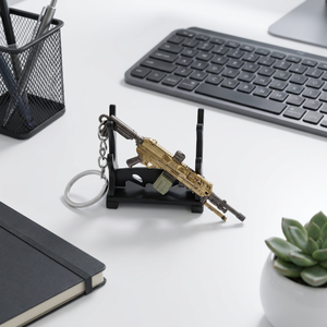 Porte-clés en métal alliage Delta Force HawkOps Mini 9CM M250, pendentif décoratif, objet de collection et figurine de présentation de bureau - Product Image 1