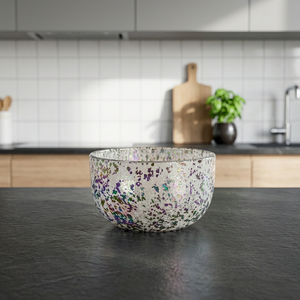 Bol à bougie en verre moucheté de 6 oz résistant à la chaleur, lanterne décorative pour la Saint-Valentin, Noël, la décoration de table pour les fêtes à la maison - Product Image 3