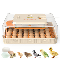 Incubateur d'œufs automatique WONEGG 56H avec contrôleur de température numérique, couveuse de taille moyenne pour poulets, canards, oies, oiseaux, reptiles