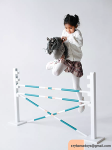 <span class=keywords><strong>DR</strong></span> 2025 cabeza de Animal de peluche serie niños montar peluche juguete Hobby caballo palo juguete - Product Image 6