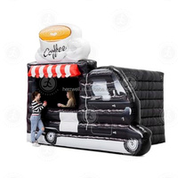 Magasin de station de décrochage doux Portable de support gonflable personnalisé de sortie d'usine pour le café de pizza de pop-corn