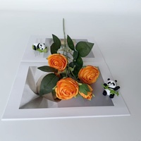 Bouquets de fleurs d'imitation de camélia tissées à la main personnalisés, haute capacité d'absorption d'humidité, pour mariage, Saint-Valentin, arrangements à domicile