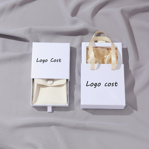 Caja de Joyería con Cajón para Guardar Anillos, con Logotipo Personalizado, con Asa de Listón, para Regalo, para Guardar Aretes, Pulseras y Joyas - Product Image 5