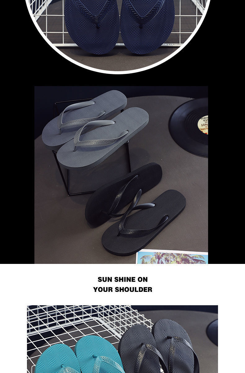 Non-slip Personality Rubber PVC Flip Flops Man Women High Quality Outdoor Flipflops Slippers