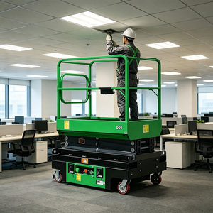 Plateforme élévatrice à ciseaux compacte 16m 18m pour travaux de construction et entretien de serres, capacité 240kg 2000kg, vente en gros - Product Image 4