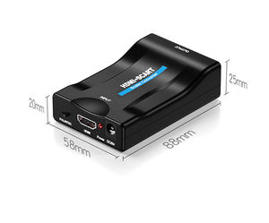 Convertisseur HD <span class=keywords><strong>vers</strong></span> SCART, adaptateur vidéo audio de mise à niveau avec <span class=keywords><strong>commutateur</strong></span> SCART/HD, échelleur vidéo PAL/NTSC, convertisseur numérique SCART <span class=keywords><strong>vers</strong></span> HD--MI - Product Image 2
