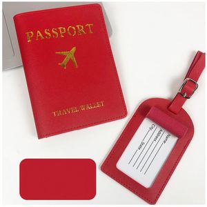 Juego de Funda para Pasaporte y Etiqueta de Equipaje de Cuero PU de Lujo, Personalizado con Logotipo, para Regalo de Viaje, Recuerdo de Boda - Product Image 6