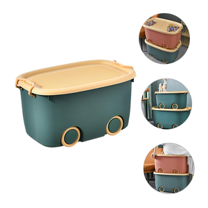 Caja de Almacenamiento de Juguetes de Plástico Moderna, Cesta de Plástico de Gran Capacidad para Ropa de Bebé, Caja de Almacenamiento de Ropa para Niños - Product Image 4