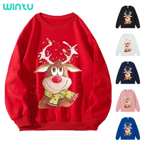 Felpa con cappuccio spessa vendita calda vestito natalizio ragazze felpa leopardata per le donne Terry - Product Image 6