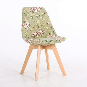 Sedie ristorante cina produttore a buon mercato sedie Scandinavia imbottite sedie da pranzo con gamba in legno - Product Image 6