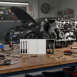 Caja de herramientas con juego de llaves de vaso y destornilladores para reparación automotriz y proyectos de bricolaje - Product Image 3