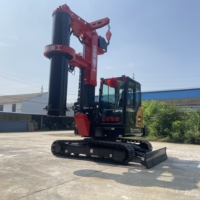 Mini-foreuse rotative YAHE DR-60, profondeur 13m, machine de fondation pour micropiles, moteur Wechai haute efficacité, entièrement équipée