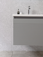 Meuble sous lavabo peint au design moderne Meuble-lavabo en MDF avec miroir à led