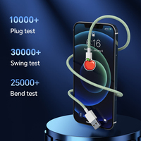 Kabel Data Kulit Anyaman MFi Baru 2026 Pengisian Daya Cepat Tembaga Berlapis Timah Ringan USB-A untuk Headphone